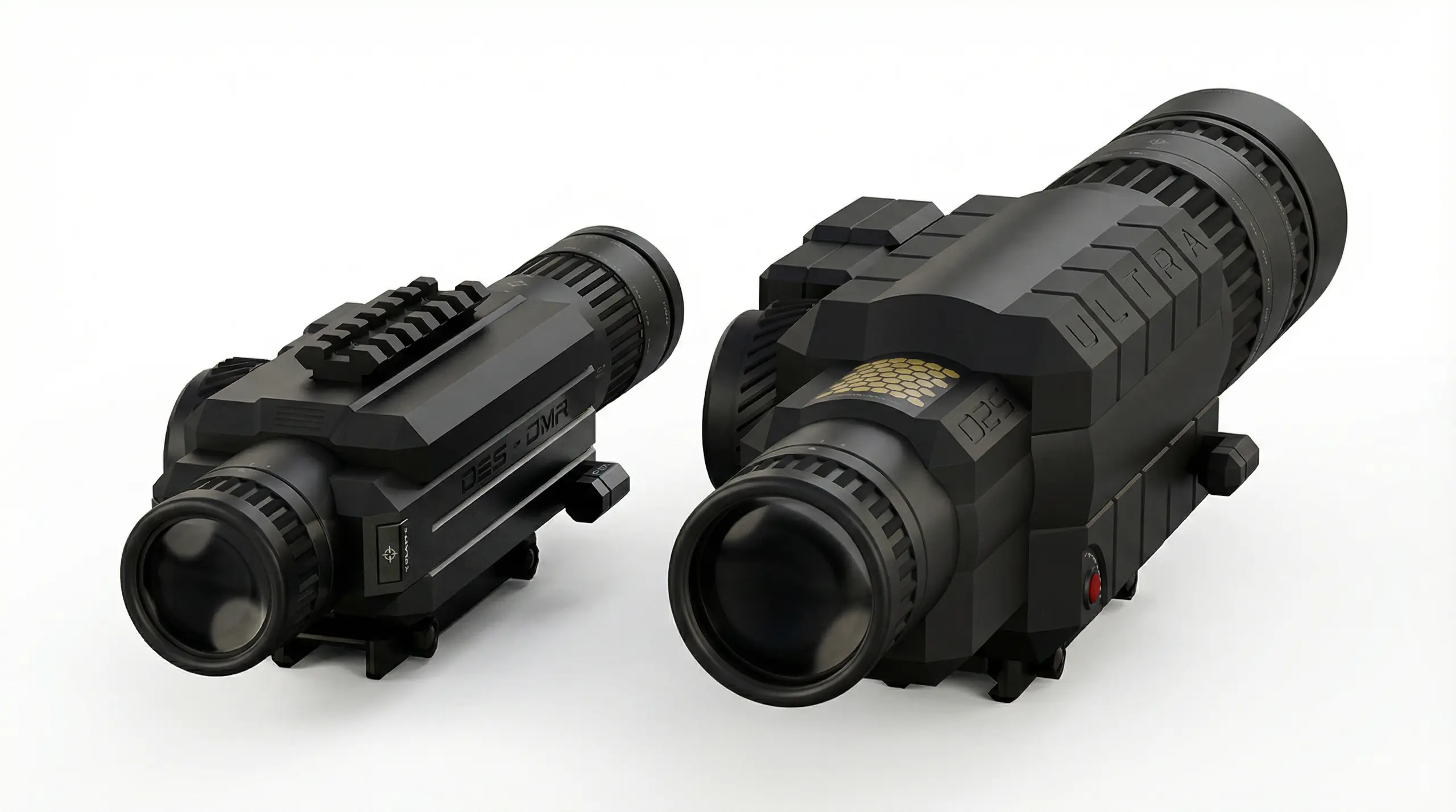 D2S Ultra and DMR digital scope models side by side - CEBAR Industries precision optics